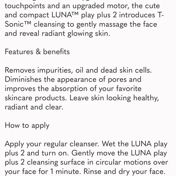 Foreo Luna Play Plus 2 in colour.  Orange.  New Sealed. - Picture 5 of 5